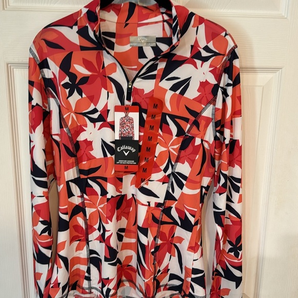 NWT Ladies CALLAWAY LS 1/4 Zip Golf Shirt S and shirt M weather series - Picture 11 of 16